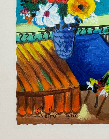 שלמה אלטר – "נוף ים" | ליטוגרפיה חתומה וממוספרת