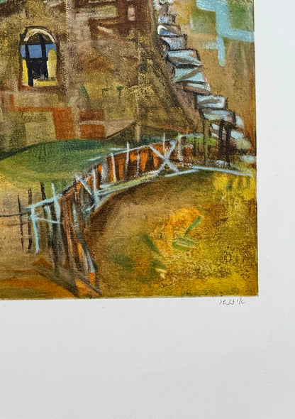 חתימת האמן יעקב איזנשר בעיפרון
