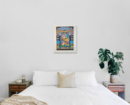 מיכאל אלקיים ירושלים, יונים ומנורה | הדמיה בעיצוב פנים, להמחשה בלבד | פירסט גלרי